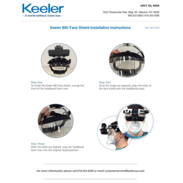 Keeler All Pupil BIO Breath Shield