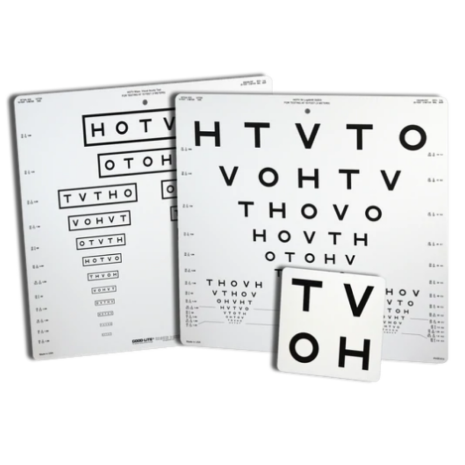 Good Lite HOTV Pediatric Eye Wall Chart Set – INNOVA