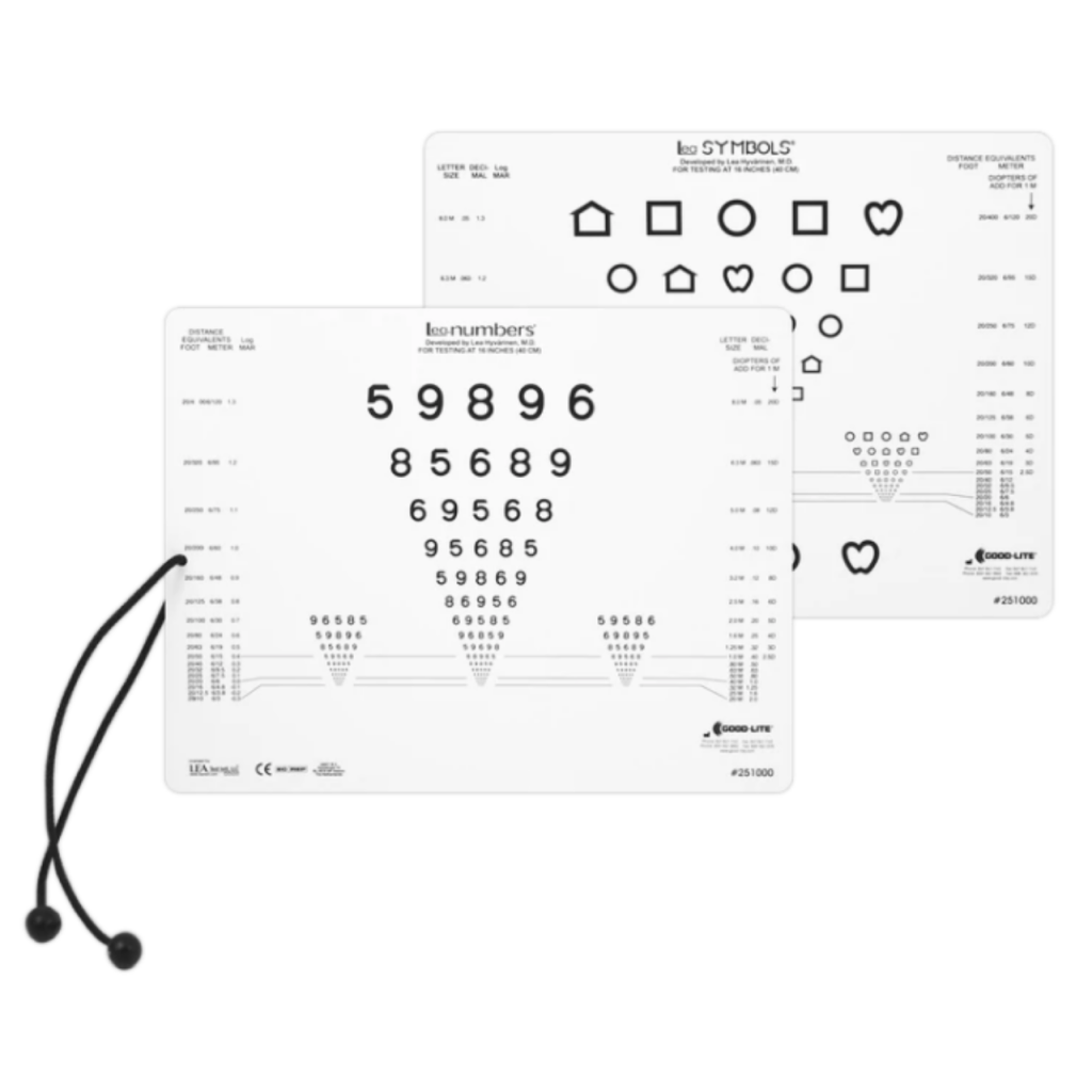 Good Lite Lea Symbols & Lea Numbers Near Vision Card