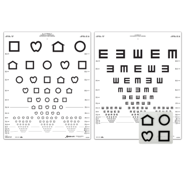 Good Lite Lea Symbols & Tumbling E Chart Set