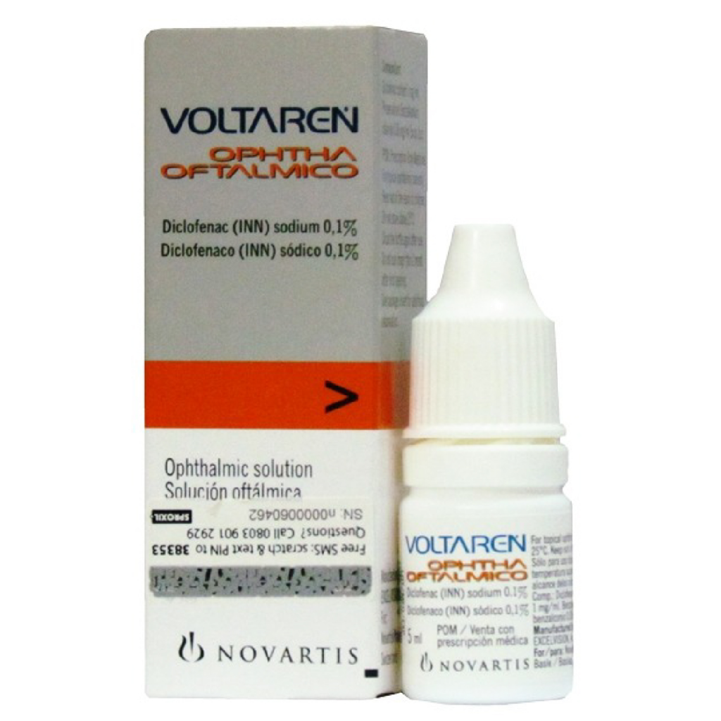 Voltaren Ophtha Solution - 0.1% (5ml)