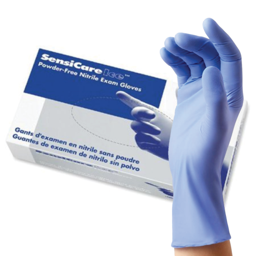 Gants d'examen Sensicare Silk Nitrile (sans latex ni poudre)